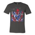 Safety First Drink With A Nurse Patriotic Nurse 4Th Of July Unisex Jersey Short Sleeve Crewneck Tshirt