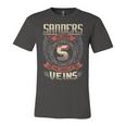 Sanders Blood Run Through My Veins Name V5 Unisex Jersey Short Sleeve Crewneck Tshirt
