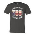 Shut Up Liver Youre Fine Usa Beer National Celebration Jersey T-Shirt