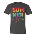 Summer Vibes Tie Dye Hello Summer Vacation Unisex Jersey Short Sleeve Crewneck Tshirt