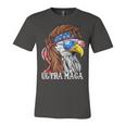 Ultra Maga Trump Sunglasses Eagle Head Usa Flag Bandana Unisex Jersey Short Sleeve Crewneck Tshirt