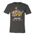 Welcome Back To School Zoo Animal Bus 477 Shirt Unisex Jersey Short Sleeve Crewneck Tshirt