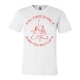 All I Need Is Love And Yoga And A Cat Lovers Gift For Yoga Lovers Red Unisex Jersey Short Sleeve Crewneck Tshirt