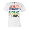 America Designed By Geniuses To Be Run By Idiots Impeach 46 Joe Biden Essential Tshirt Unisex Jersey Short Sleeve Crewneck Tshirt