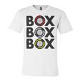 Box Box Box F1 Tyre Compound Design V2 Unisex Jersey Short Sleeve Crewneck Tshirt