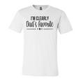 Im Clearly Dads Favorite Son Daughter Cute Jersey T-Shirt