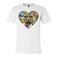 Colored Lion Heart Unisex Jersey Short Sleeve Crewneck Tshirt