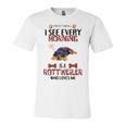 First Thing See Every Morning Is A Rottweiler Who Loves Me Unisex Jersey Short Sleeve Crewneck Tshirt