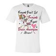 Friends Dont Let Friends Fight Brain Aneurysm Alone Unicorn Burgundy Ribbon Brain Aneurysm Bpd Brain Aneurysm Unisex Jersey Short Sleeve Crewneck Tshirt