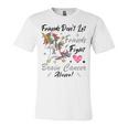 Friends Dont Let Friends Fight Brain Cancer Alone Unicorn Grey Ribbon Brain Cancer Brain Cancer Awareness Unisex Jersey Short Sleeve Crewneck Tshirt