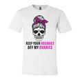 Keep Your Rosaries Off My Ovaries Feminist Skull Unisex Jersey Short Sleeve Crewneck Tshirt