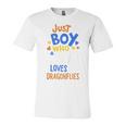 Kids Dragonfly Just A Boy Who Loves Dragonflies Gift Unisex Jersey Short Sleeve Crewneck Tshirt