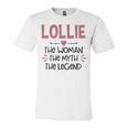 Lollie Grandma Gift Lollie The Woman The Myth The Legend Unisex Jersey Short Sleeve Crewneck Tshirt