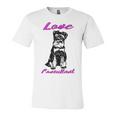 Miniature Schnauzer At Home Love Consultant Multi Tasking Dog Unisex Jersey Short Sleeve Crewneck Tshirt