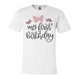 My First Birthday Unisex Jersey Short Sleeve Crewneck Tshirt