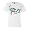 One Lucky Girl Funny St Patrick Day Unisex Jersey Short Sleeve Crewneck Tshirt