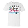 Pencils Down Summer Up Unisex Jersey Short Sleeve Crewneck Tshirt