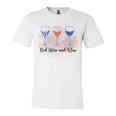 Red Wine Blue 4Th Of July Wine Red White Blue Wine Glasses Unisex Jersey Short Sleeve Crewneck Tshirt