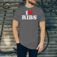 I Love Ribs I Heart Ribs Food Lover Jersey T-Shirt