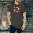AbcDeFu Valentines Retro Hearts Valentine Candy Jersey T-Shirt