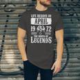 April 1972 Birthday Life Begins In April 1972 Unisex Jersey Short Sleeve Crewneck Tshirt