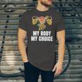 My Body My Choice Us Flag Feminist Rights Jersey T-Shirt
