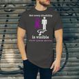 Every Disability Is Visible Aicardi Syndrome Awareness Purple Ribbon Aicardi Syndrome Support Aicardi Syndrome Awareness Unisex Jersey Short Sleeve Crewneck Tshirt