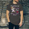 Friends Dont Let Friends Fight Chronic Pain Alone Unicorn Purple Ribbon Chronic Pain Support Chronic Pain Awareness Unisex Jersey Short Sleeve Crewneck Tshirt