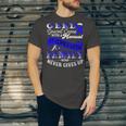 Gerd Doesnt Come With A Manual It Comes With A Family Who Never Gives Up Periwinkle Blue Ribbon Gastroesophageal Reflux Disease Gerd Awareness Unisex Jersey Short Sleeve Crewneck Tshirt