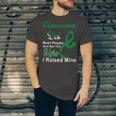 Glaucoma Dad Most People Never Meet Their Hero I Raised Mine Green Ribbon Glaucoma Glaucoma Awareness Unisex Jersey Short Sleeve Crewneck Tshirt