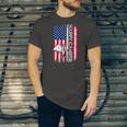Happy Camper American Flag Camping Hiking Lover Jersey T-Shirt