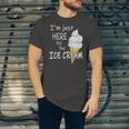 Im Just Here For The Ice Cream Summer Cute Vanilla Jersey T-Shirt