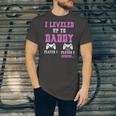 I Leveled Up To Daddy 2021 Soon To Be Dad 2021 Ver2 Jersey T-Shirt