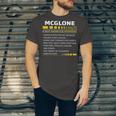 Mcglone Name Gift Mcglone Facts Unisex Jersey Short Sleeve Crewneck Tshirt
