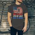 Mens My First 4Th Of July As A Dad July 4Th New Dad Usa Flag Unisex Jersey Short Sleeve Crewneck Tshirt