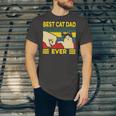 Mens Vintage Best Cat Dad Ever Bump Fit 240 Shirt Unisex Jersey Short Sleeve Crewneck Tshirt