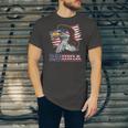 Merica American Bald Eagle Mullet Kids Jersey T-Shirt