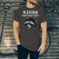 Wanted For Food Theft Funny Raccoon Lover 528 Trending Shirt Unisex Jersey Short Sleeve Crewneck Tshirt