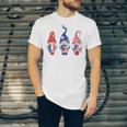 4Th Of July American Flag Gnomes Girls Boys Kids Jersey T-Shirt