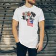 4Th Of July Fun American Flag Dalmatian Dog Lover Jersey T-Shirt