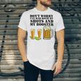 Beer Drinking Dont Worry Ive Had Both My Shots And Booster Unisex Jersey Short Sleeve Crewneck Tshirt