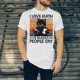 Black Cat I Love Math It Makes People Cry Unisex Jersey Short Sleeve Crewneck Tshirt