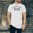 Blessed To Be Called Dad Sticker Unisex Jersey Short Sleeve Crewneck Tshirt