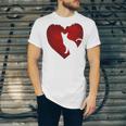 Cat Heart Shirt Cat Lovers Valentine Day Gifts For Couple Unisex Jersey Short Sleeve Crewneck Tshirt