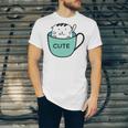 Cute Cat In Mug Unisex Jersey Short Sleeve Crewneck Tshirt