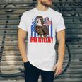 Eagle American Flag Usa Flag Mullet Eagle 4Th Of July Merica Jersey T-Shirt