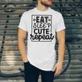 Eat Sleep Cute Repeat Graphic Design For Babys Unisex Jersey Short Sleeve Crewneck Tshirt