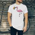 Flamingo Lgbt Flag Cool Gay Rights Supporters Jersey T-Shirt