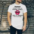 Frankie Name Gift Frankie Doesnt Have An Inside Voice Unisex Jersey Short Sleeve Crewneck Tshirt