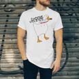 Goose With Knife Sticker Goose Sticker Funny Quotes Funny Animal Stickerspeace Was Never An Option Unisex Jersey Short Sleeve Crewneck Tshirt